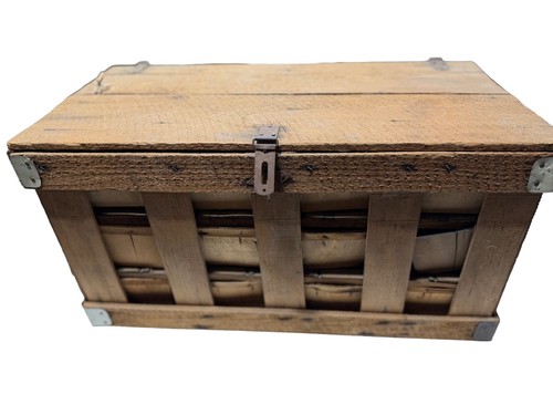 Antique wood slat - wood, crate