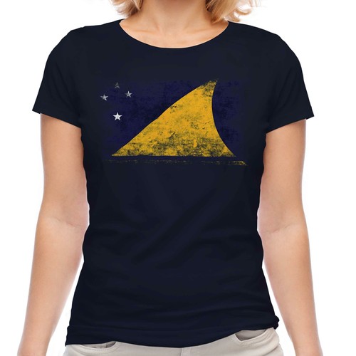 Tokelau distressed flag ladies - flag,