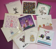 Cute Original Cards -  10 Assorted Inc Maze Slider, Wheel Spinner & Mickey Mouse