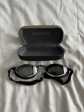 Classic Leather Aviator Pilot Flying/Motorcycle Goggles + Case