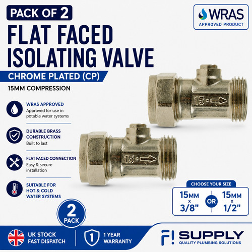 Flat faced isolating - flat, valve