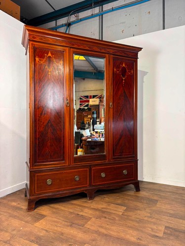 Edwardian mahogany inlaid - mahogany,