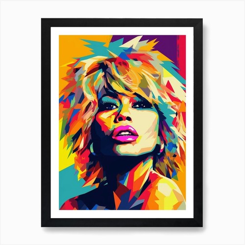 Tina turner abstract painting - tina,
