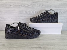 Rieker Black Metallic Floral