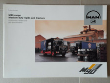 Man M90 Range Brochure 1993 - 4x2 Rigids  6x2 Rigids  4x2 Tractor Units