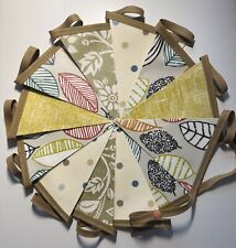 Handmade Oilcloth Bunting -