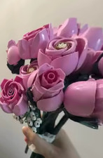 Botanical Pink Roses Bouquet