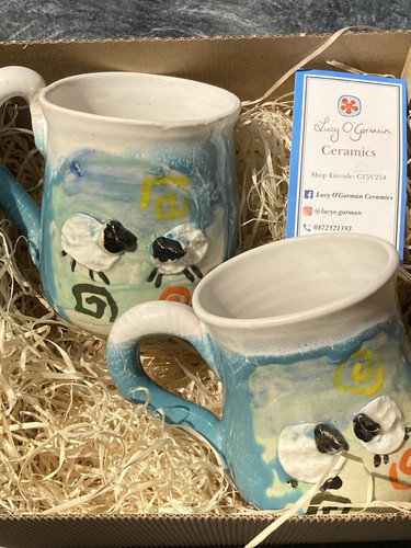 Lucy gorman sheep mugs 2 - sheep,