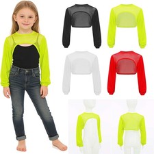 Kid Girls Fishnet Crop Top