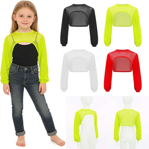 Kid girls fishnet crop top - kid,