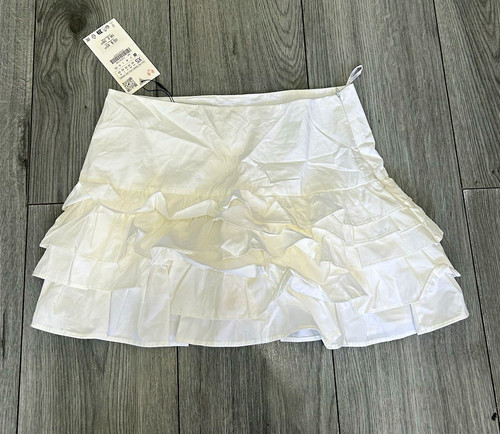 Zara white ruffle - zara,