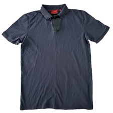 HUGO BOSS REGULAR FIT BLACK POLO T-shirt Size S