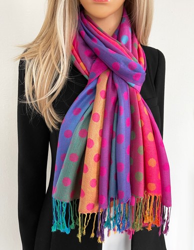 Ladies long bright rainbow - ladies,