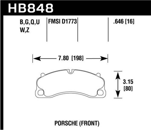Hawk performance hb848z 646 - hawk, hb848z.646