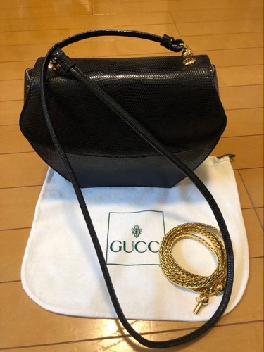 Gucci black leather - black, shoulder