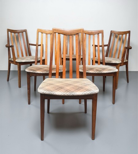 Set six teak plan - plan, dining