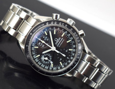 omega speedmaster triple date mk40 3520.50 generic box papers 1 yr gtee