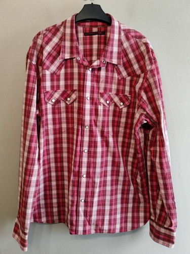 Levi strauss red plaid western - levi,