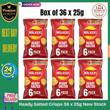 Walkers Ready Salted Crisps 36