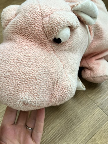 Merrythought pink hippo soft - pink,