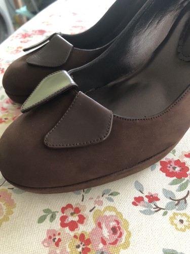 Brown retro shoes size 5 - size, 5.5