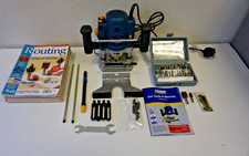 Power Craft PBF-1200 Router + Router Bits set & 14 Magazines Bundle - Used VGC
