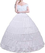 6 Hoops Skirt Ball Gown Slips