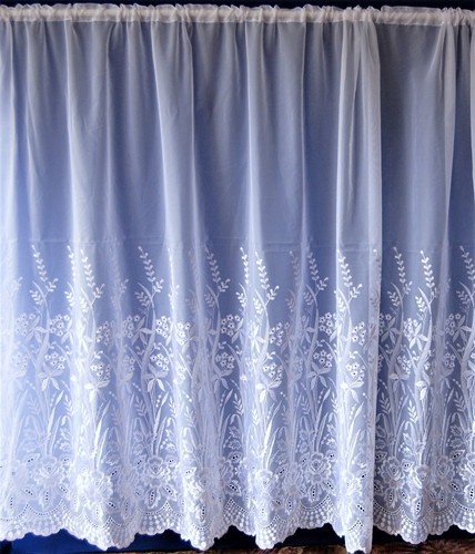 Aimee plain white - a, voile
