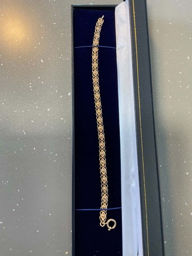 18ct gold hatch bracelet - 18ct,
