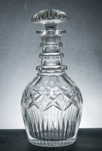 Cut crystal decanter - cut,