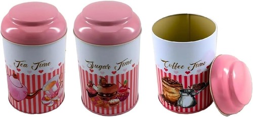 Tea coffee sugar canisters - tea,,