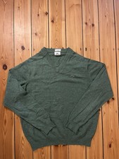 Lacoste Green V-Neck Jumper