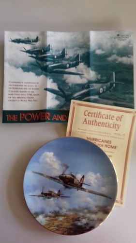 Coalport war plane plate - coalport,
