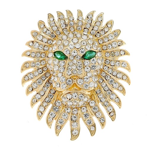 Exquisite lion brooch - brooch, unisex