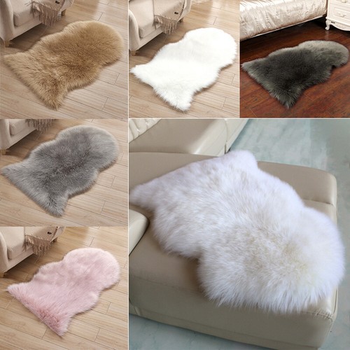 Fluffy faux sheepskin rugs - faux,