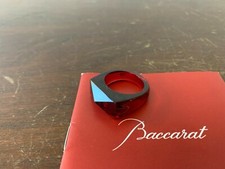 Red Baccarat Crystal Ring Size