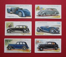 PLAYER 6 VINTAGE 1937 CIGARETTE CARDS  SERIES  2  MOTOR CARS   9-11-25-32-33-37