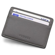Saffiano Vegan Leather Credit Card Wallet Holder Card Holder Wallet