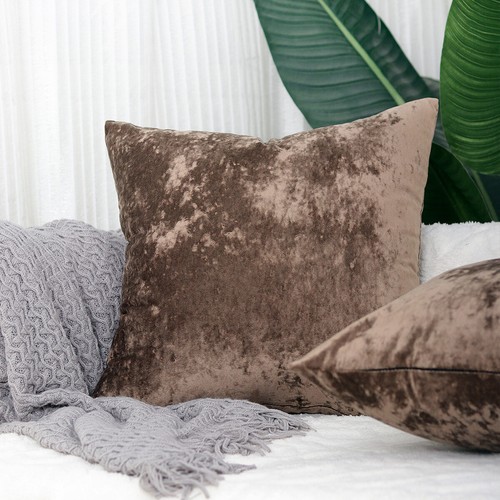 Crushed velvet cushion cover - crushed,