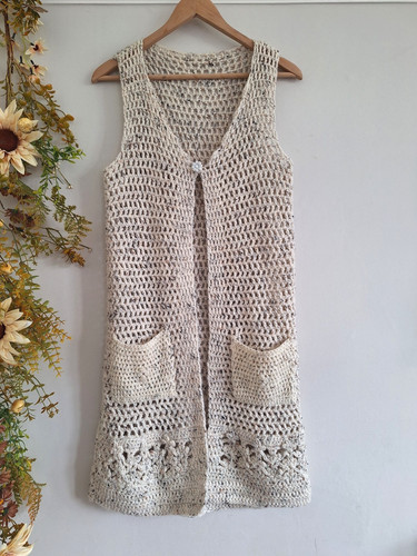 Stunning hand knitted - hand, beige