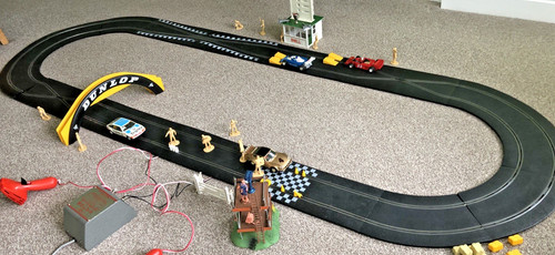 Scalextric track makes a - up,