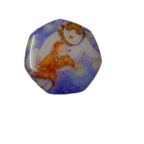 Enamelled britannia coin - enamelled,