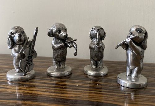 Pewter dog animal band - dog,