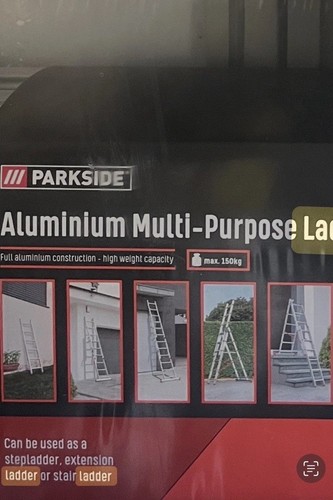 Aluminium multi purpose ladder - aluminium,