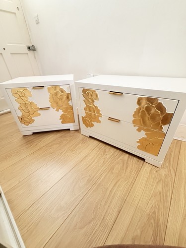 Gold flowers high gloss - x,
