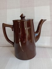 vintage sadler brown coffee pot 6.5 inch tall perfect condition