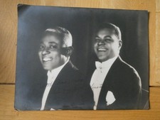 1920s Ink  Signed Photo of  Vocal & Piano Duo Layton & Johnstone