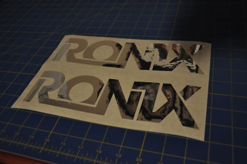 Ronix chrome logo sticker - chrome,