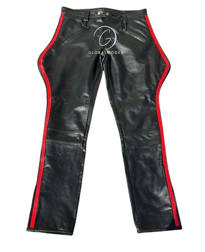 Men black genuine - genuine, leather