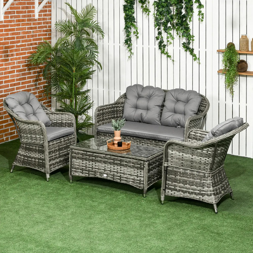 Garden rattan sofa set outdoor - sofa,